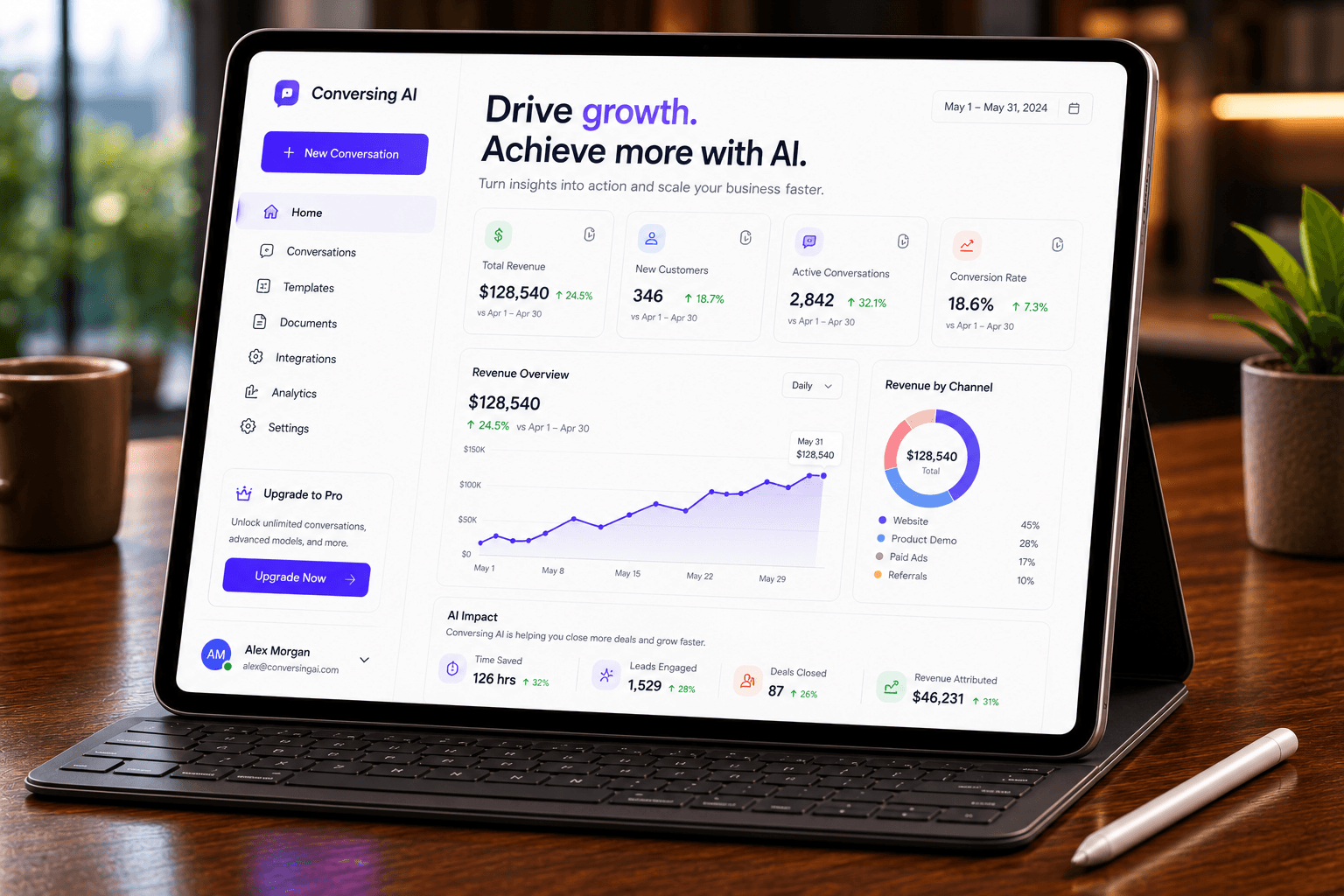 Conversing AI Automation Dashboard